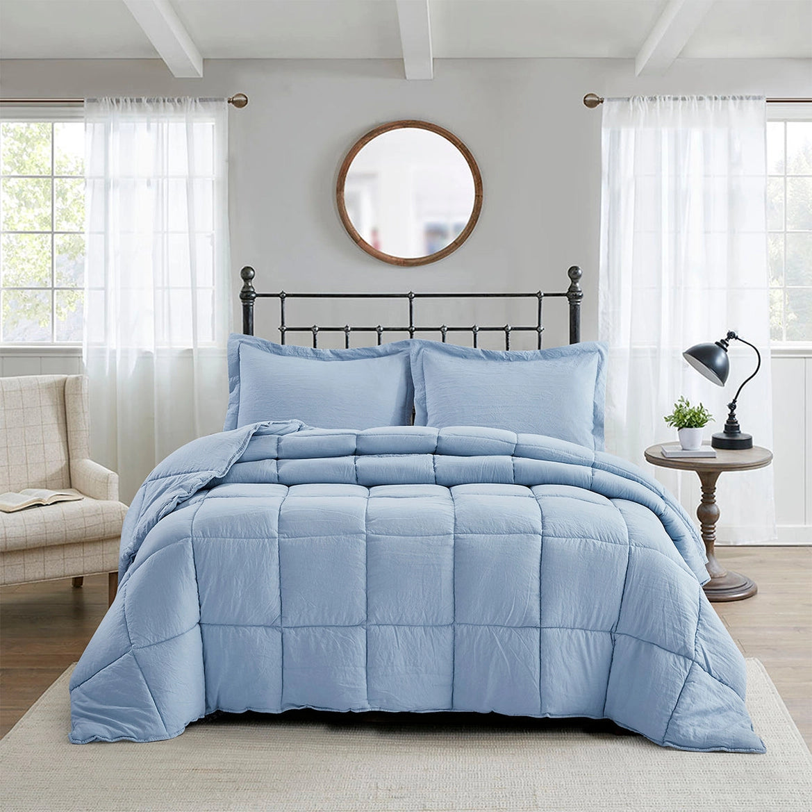 All Season Chic Prewashed Fabric Down Alternative Comforters