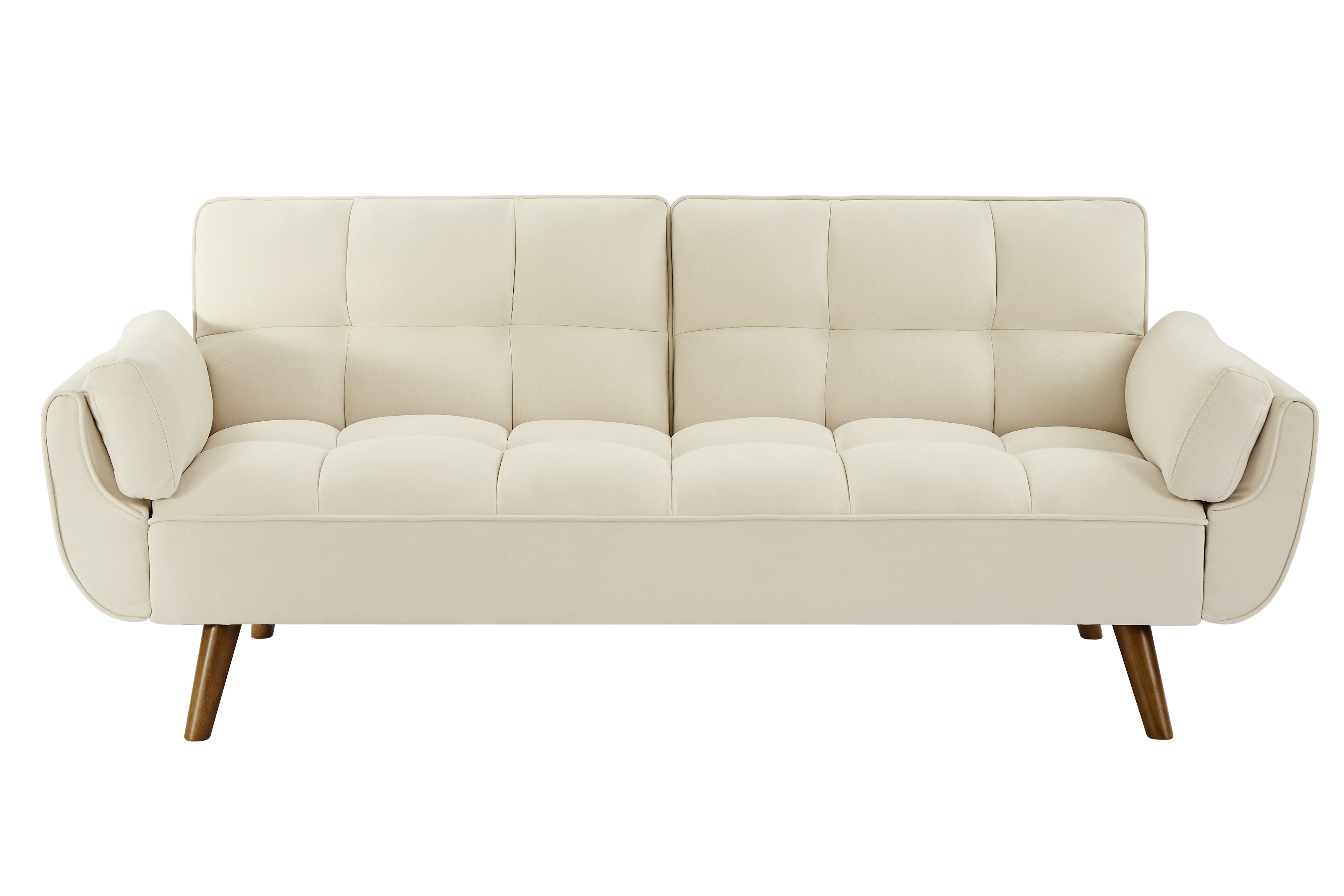 Homy Casa Linen Sofa, Solid Wood Frame