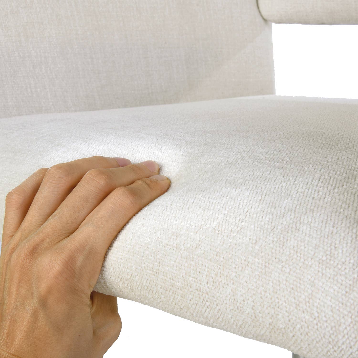 Adjustable Task Chair with Swivel Base Suede Brown/Beige