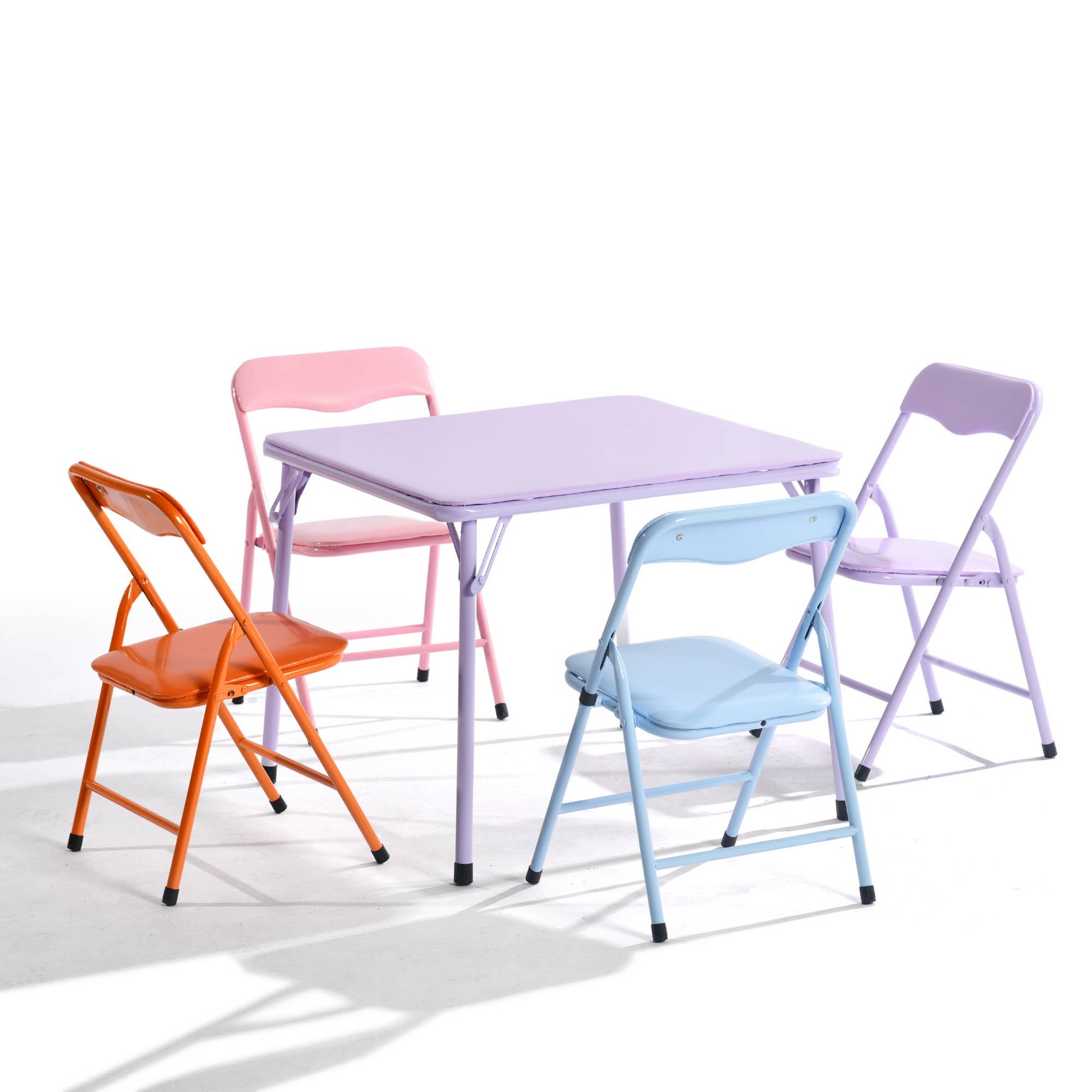 Colorful Folding Kid's Table & Chair Set – 3PCS/5PCS