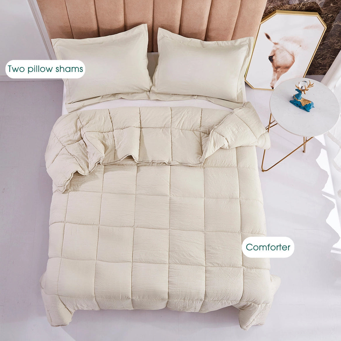 All Season Chic Prewashed Fabric Down Alternative Comforters