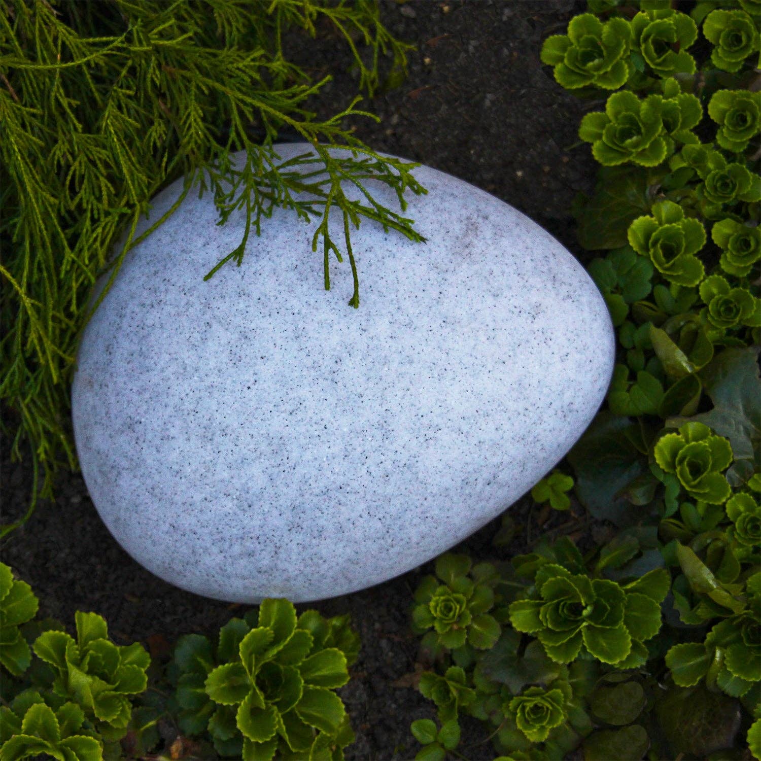 Ethereal RGB Color-Changing LED Garden Stone - Waterproof Outdoor Landscape Pebble Light