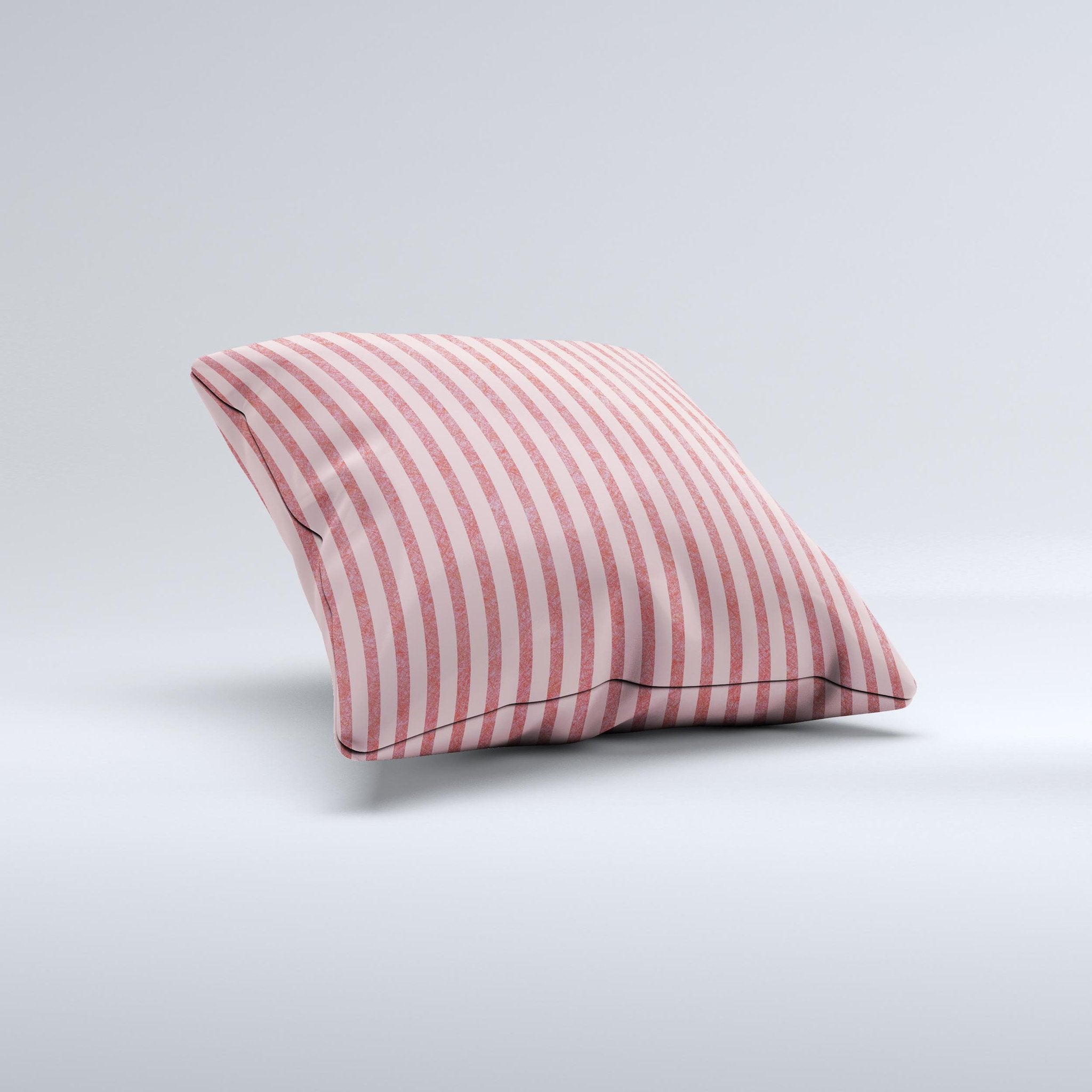 Pink Vintage Stripe Pattern Decorative Throw Pillow