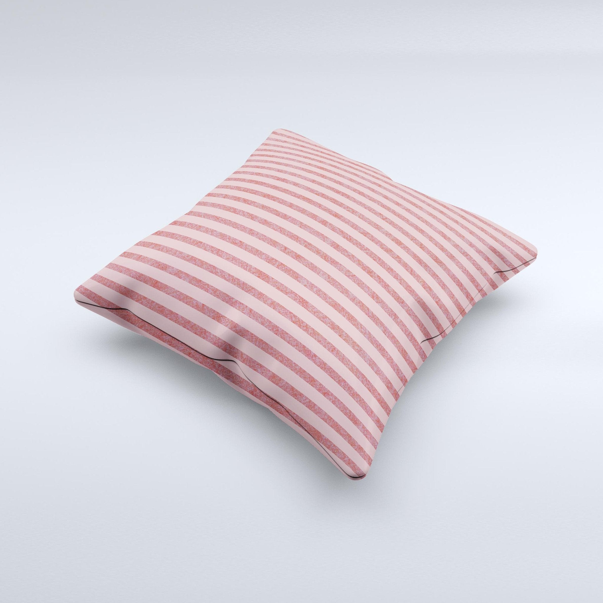 Pink Vintage Stripe Pattern Decorative Throw Pillow