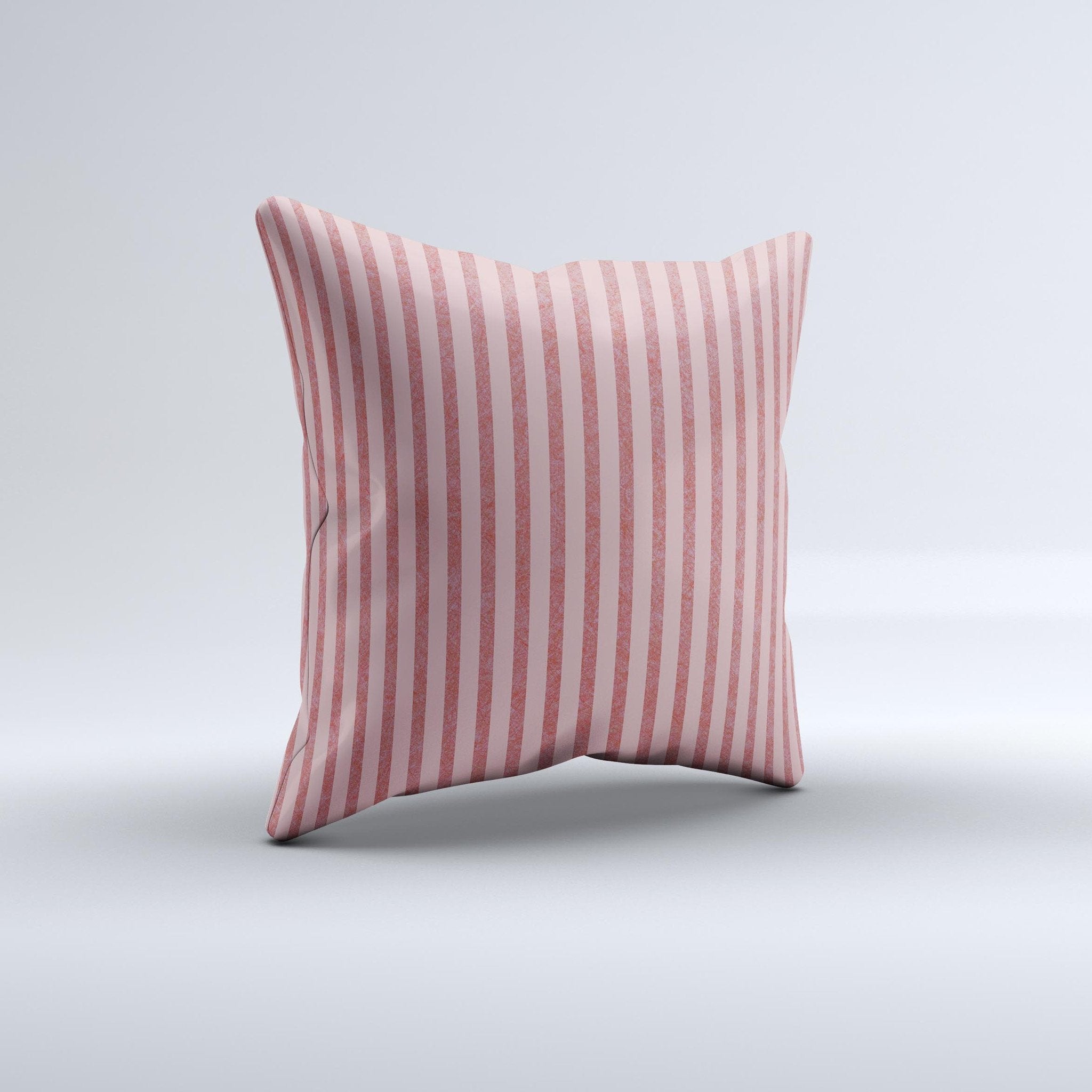 Pink Vintage Stripe Pattern Decorative Throw Pillow