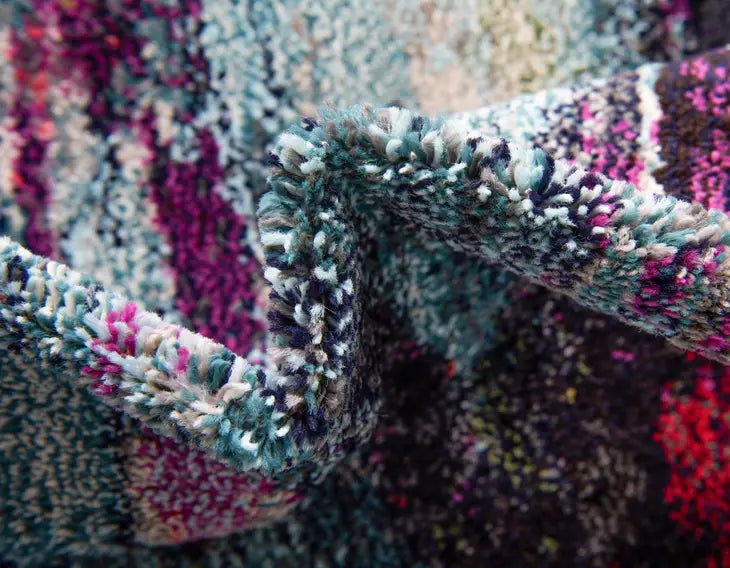 Modern Designed Sunset Chromatic Rug