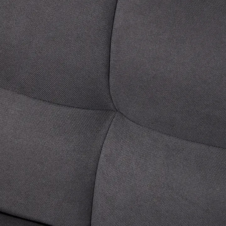 Homy Casa Dark Gray Linen Sofa – 500LBS Heavy-Duty, Solid Wood Frame, Modern Upholstered Couch with Under-Seat Storage