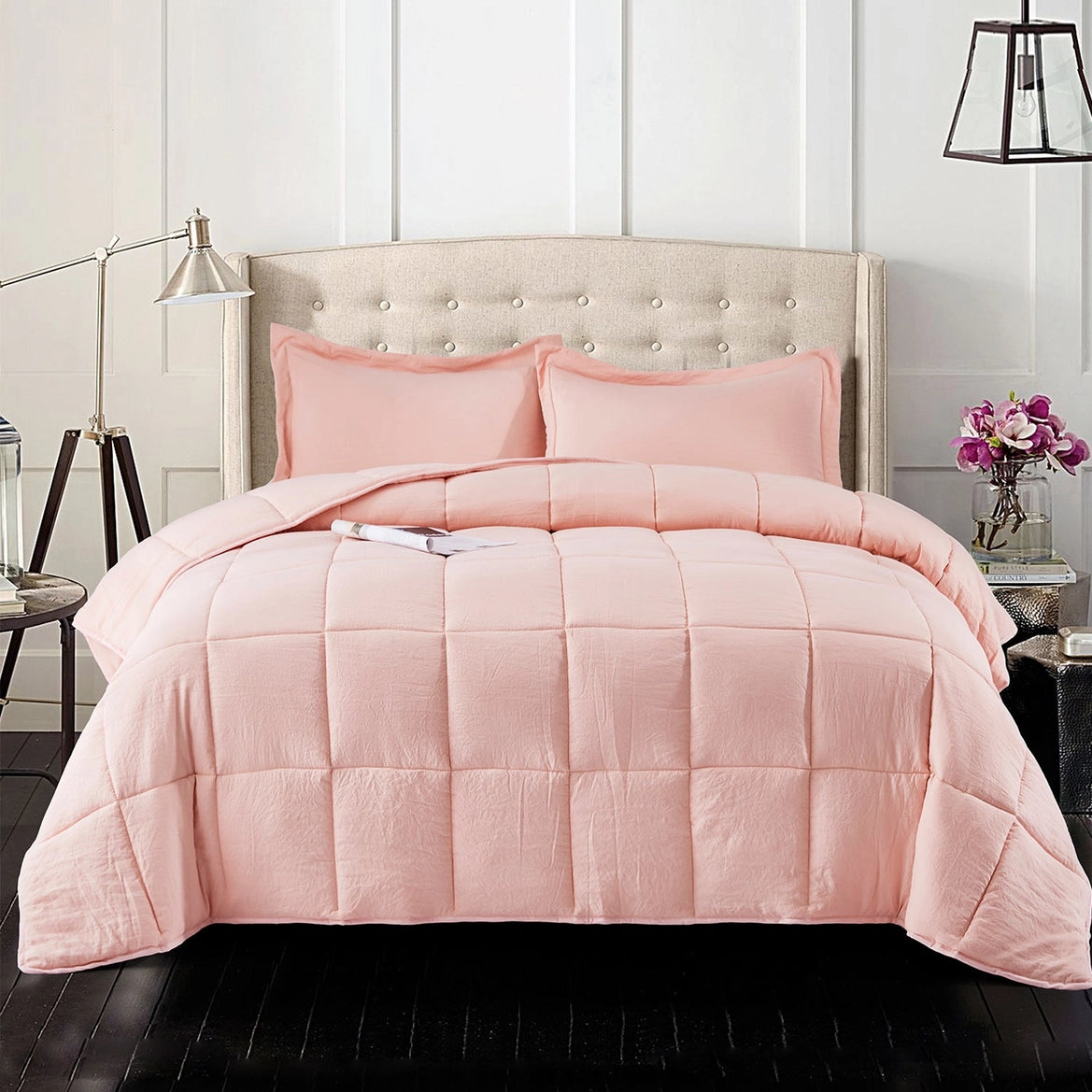 All Season Chic Prewashed Fabric Down Alternative Comforters