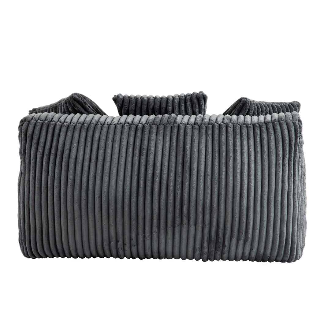 Convertible Sofa Bed with Adjustable Backrest-Grey/Green