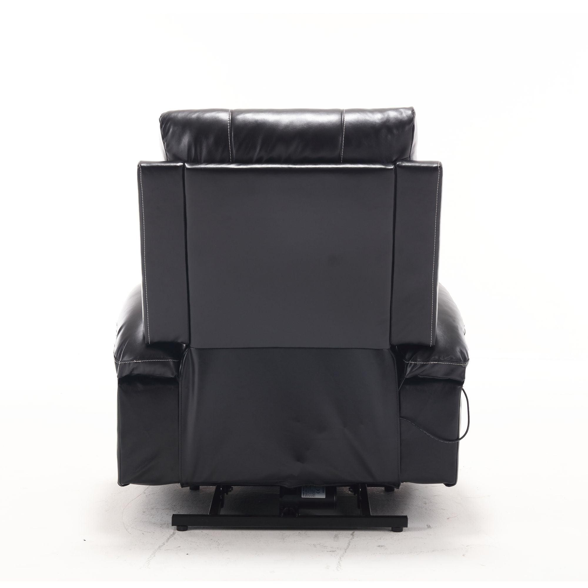 21" Wide Electric Lift Recliner for Elderly, Massage, Heat, Remote, Cup Holders, and Side Pockets