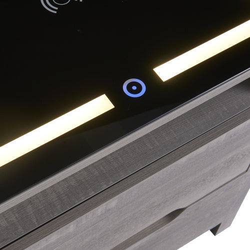 Smart Furniture Bedside Table Minimalist Rechargeable Multi-functional Solid Wood Bedside Nightstands With Wireless Charging