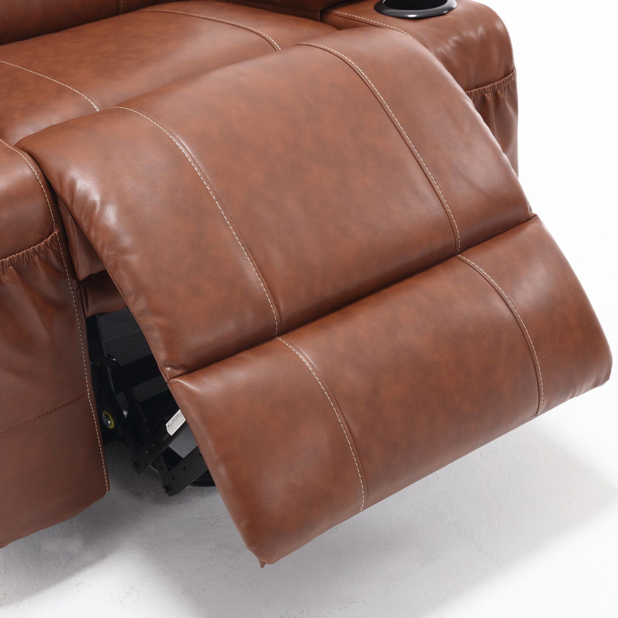 21" Wide Electric Lift Recliner for Elderly, Massage, Heat, Remote, Cup Holders, and Side Pockets