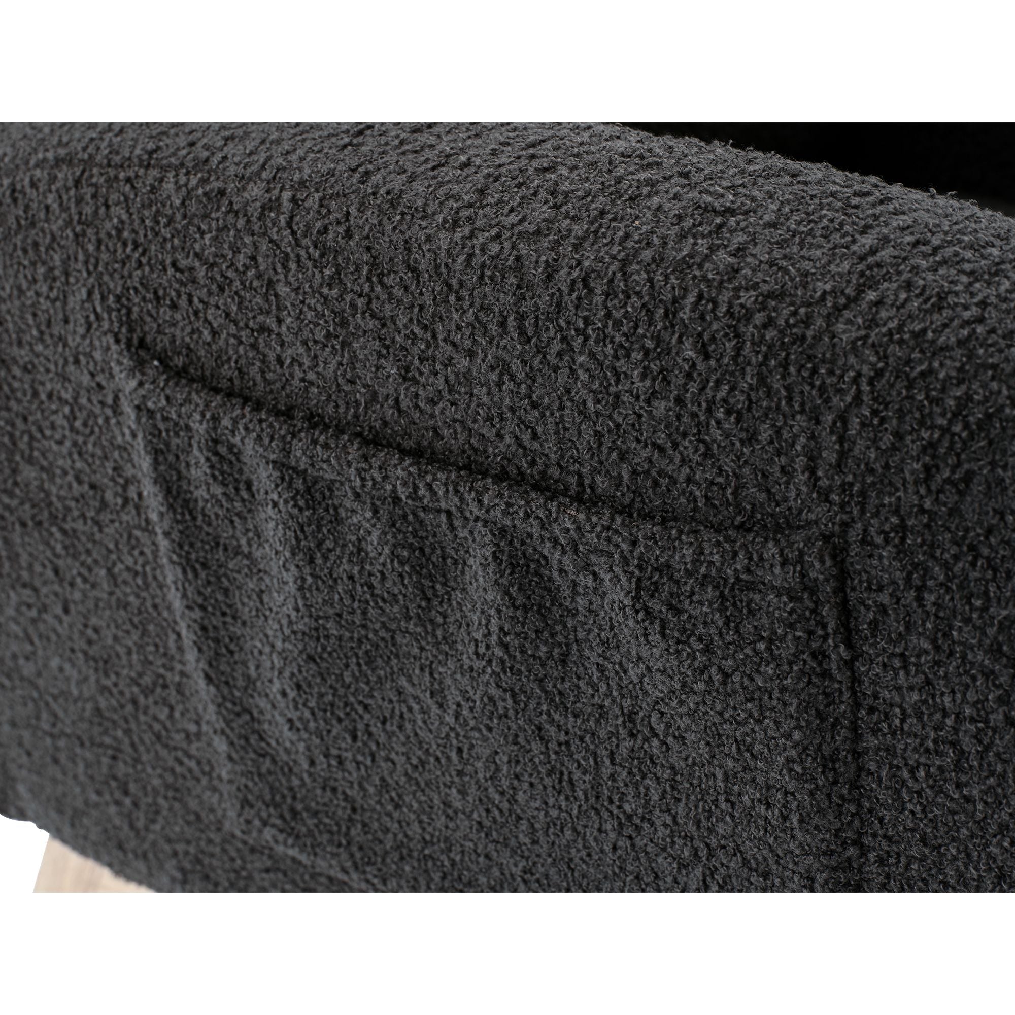 Modern Upholstered Rocking Chair with Solid Wood Legs, High Backrest, Side Pocket, and Comfy Armrests – Nursery Glider and Living Room Accent Chair