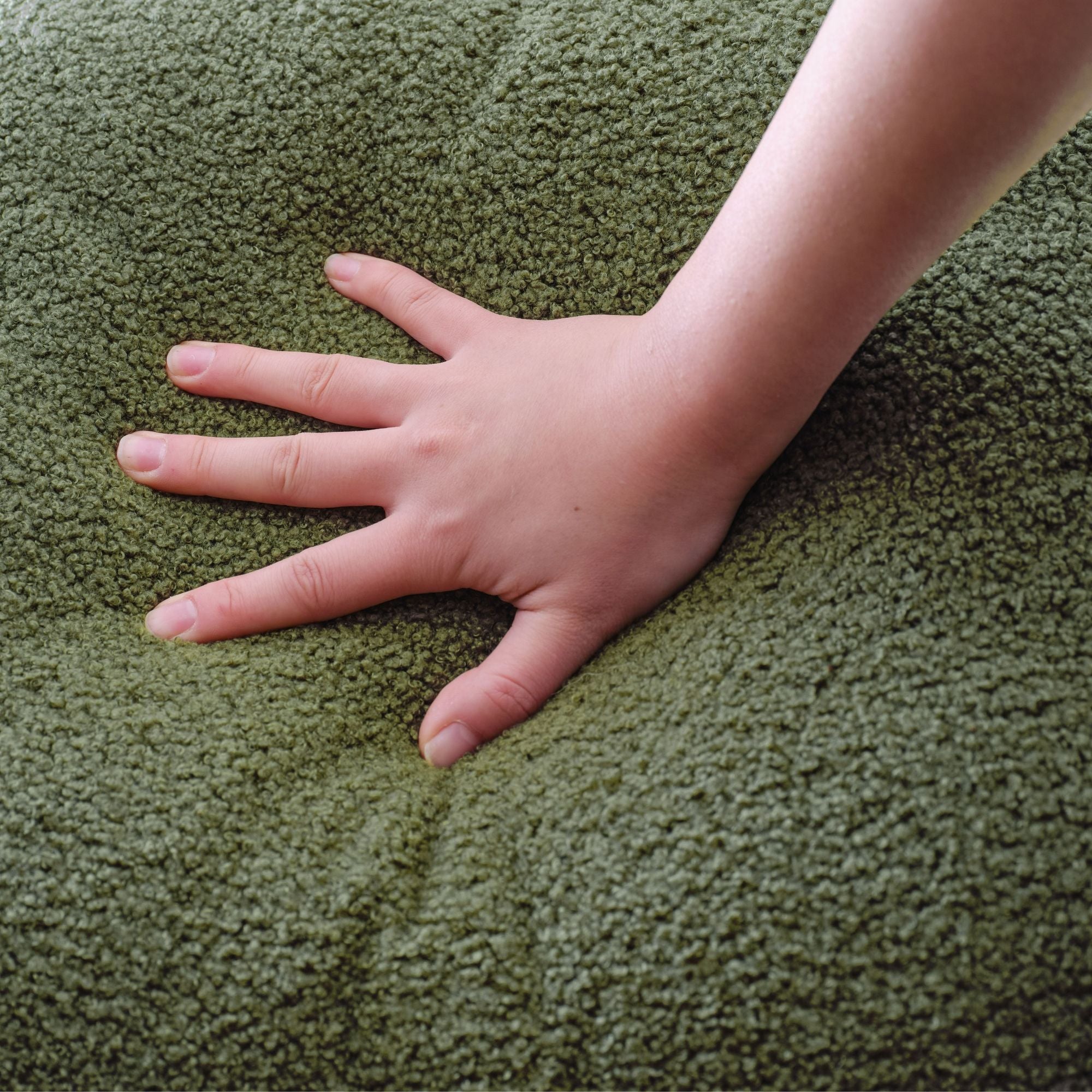 Modern Upholstered Rocking Chair with Solid Wood Legs, High Backrest, Side Pocket, and Comfy Armrests – Nursery Glider and Living Room Accent Chair