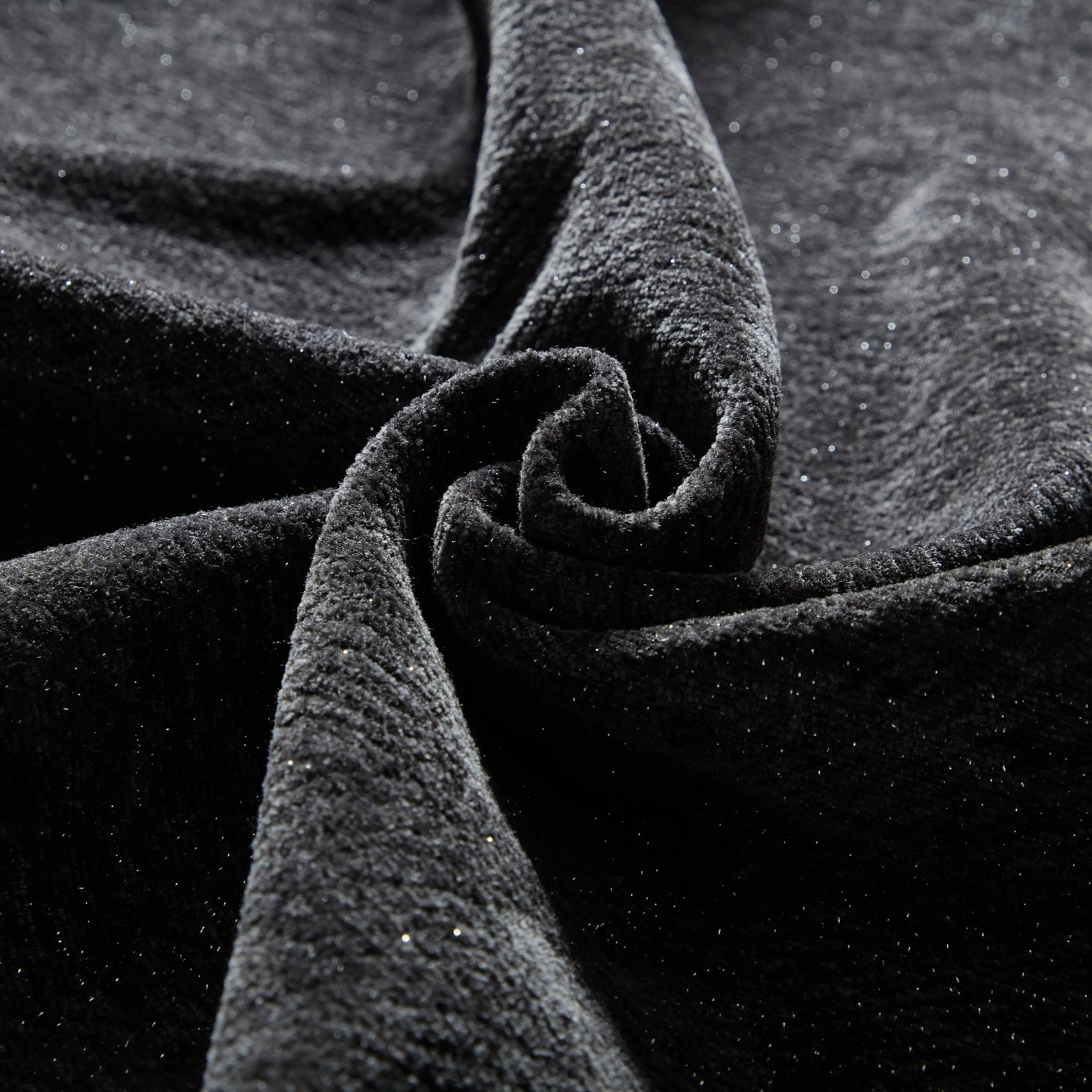 Modern Oversized Modular Sectional Sofa – Black Chenille Tufted Couch with 6 Pillows, 6-Piece DIY Combination, No Assembly Required