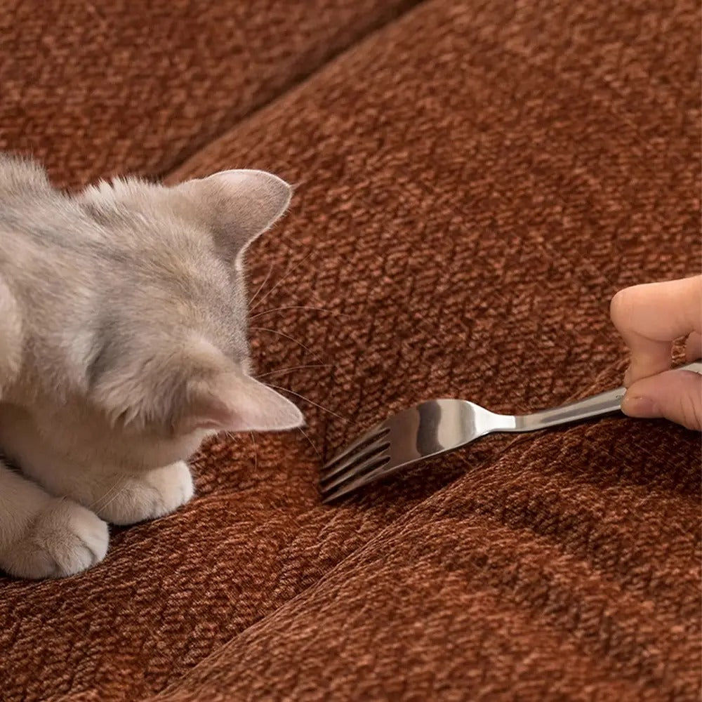 Retro Chenille Accent Lounge Chair – Solid Wood Frame with Plush Cushion, Removable Cover & Wide Armrests