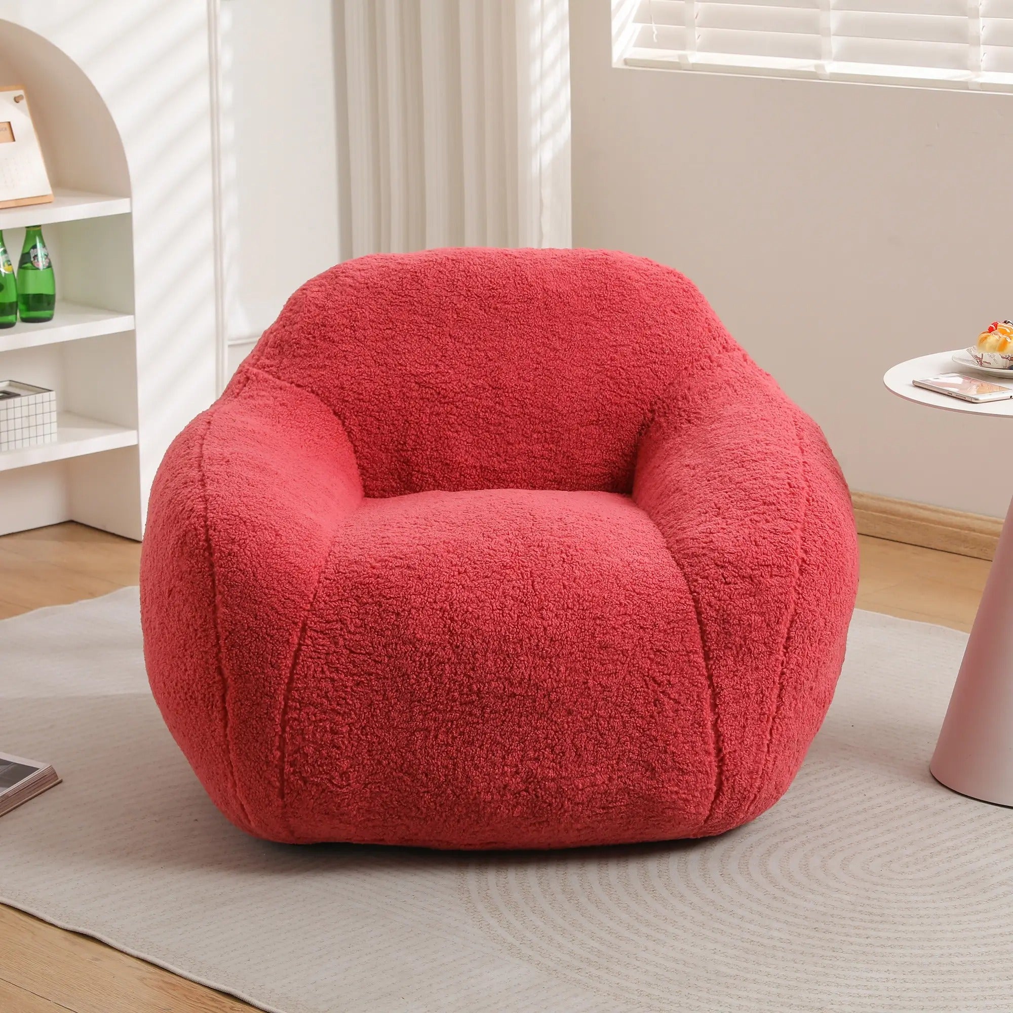 Giant Bean Bag Sofa Chair with Armrests and Memory Foam