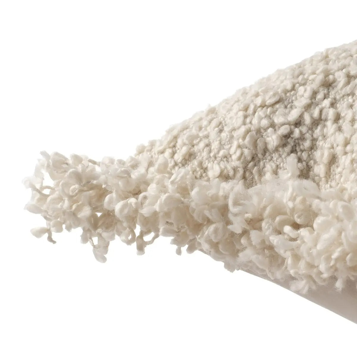 Angora Burnt Tabac Textured Hand Woven Pillow by Jaipur – 100% Polyester Decorative Accent Cushion