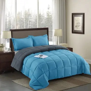 3-Piece All Season Lightweight Down Alternative Comforter Set – Ultra-Soft, Breathable & Eco-Friendly