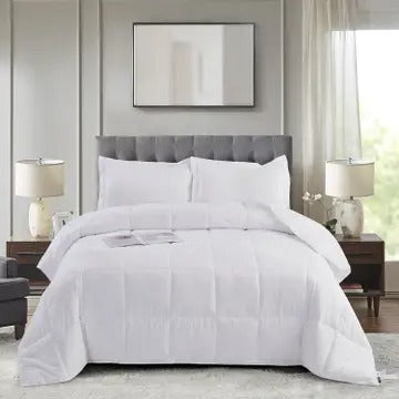 3-Piece All Season Lightweight Down Alternative Comforter Set – Ultra-Soft, Breathable & Eco-Friendly