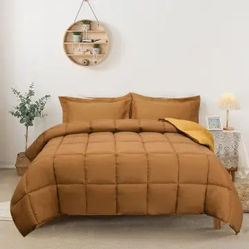 3-Piece All Season Lightweight Down Alternative Comforter Set – Ultra-Soft, Breathable & Eco-Friendly