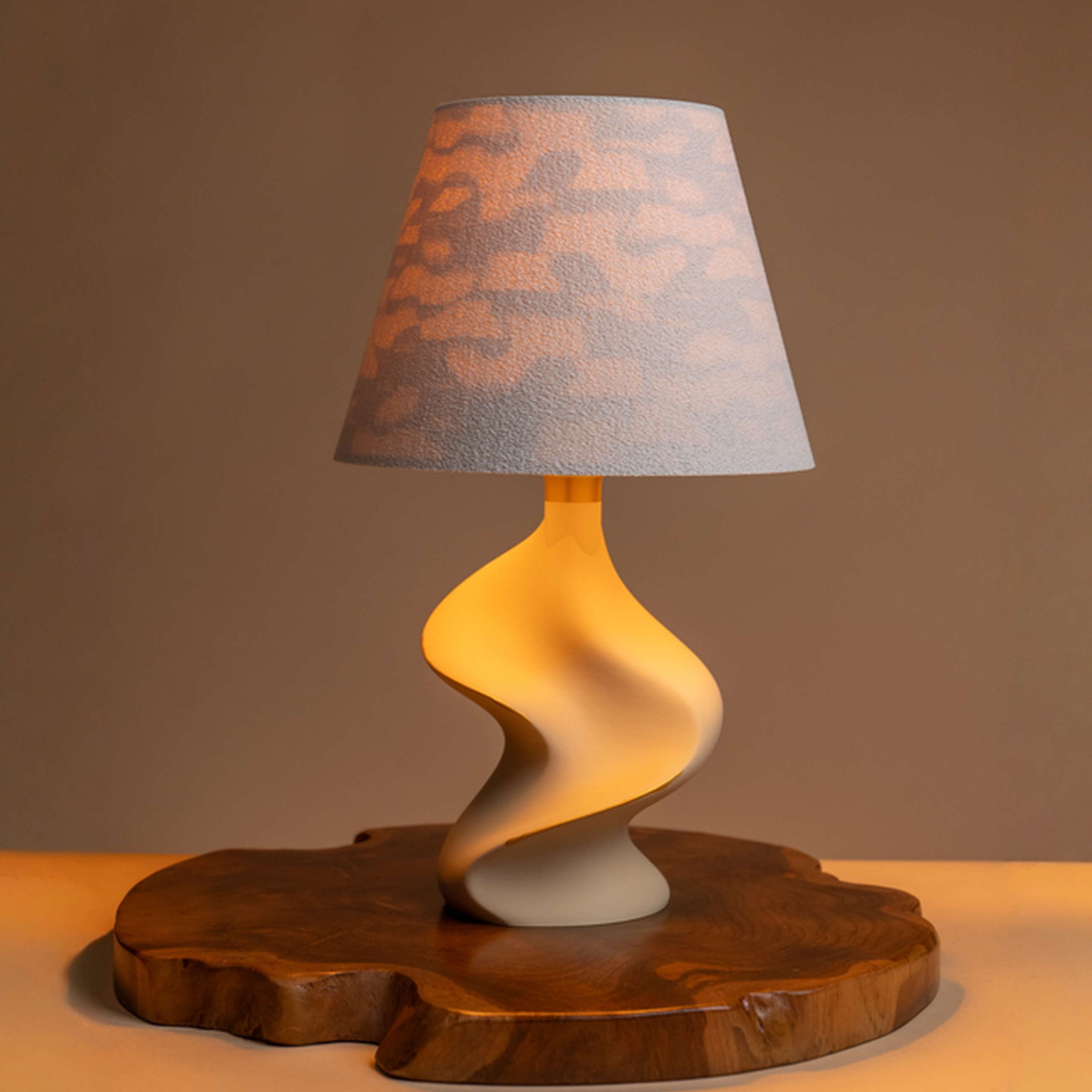 The Dune Artisan Table Lamp – Drift Collection | Eco-Friendly Biomaterial Sculptural Bedside Light