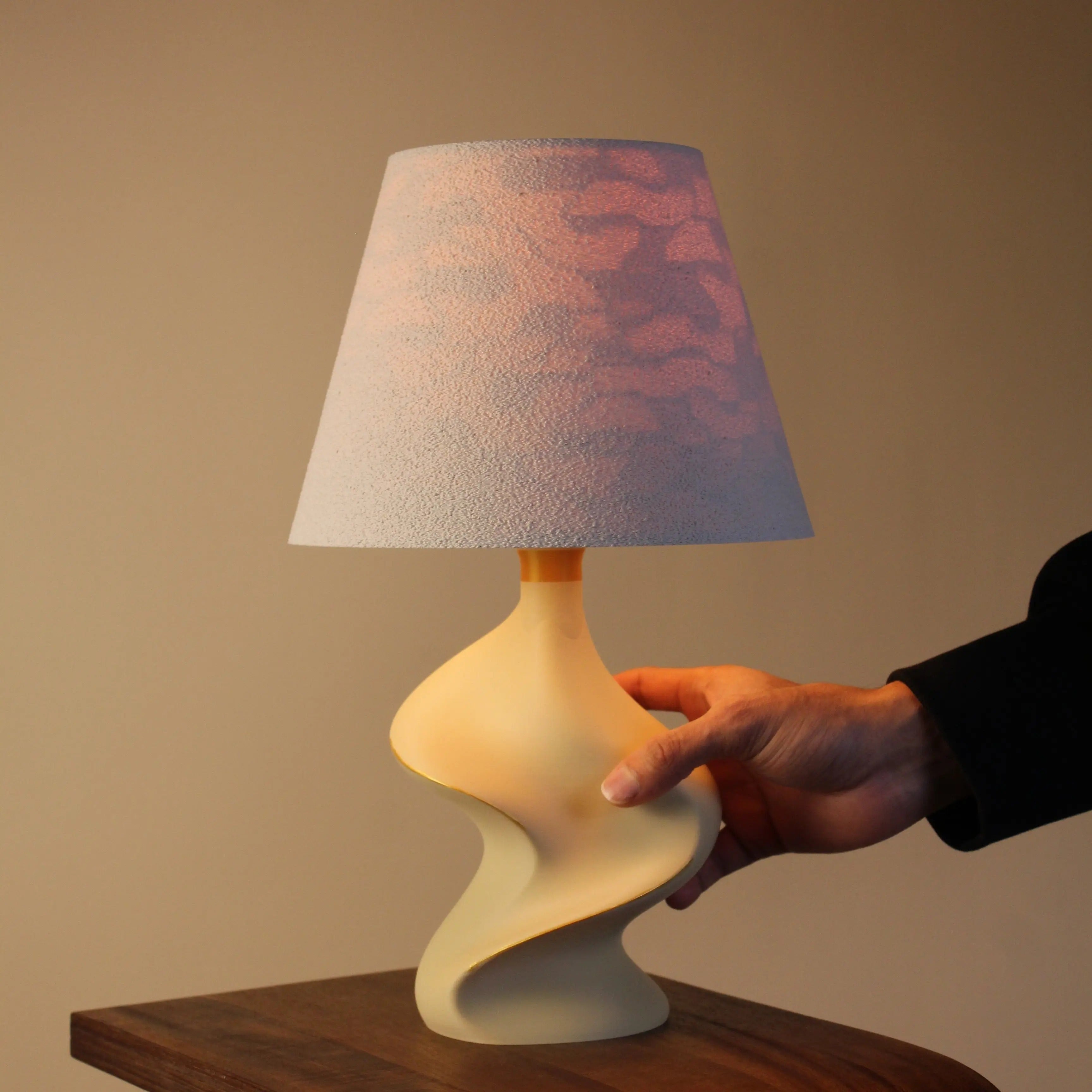 The Dune Artisan Table Lamp – Drift Collection | Eco-Friendly Biomaterial Sculptural Bedside Light