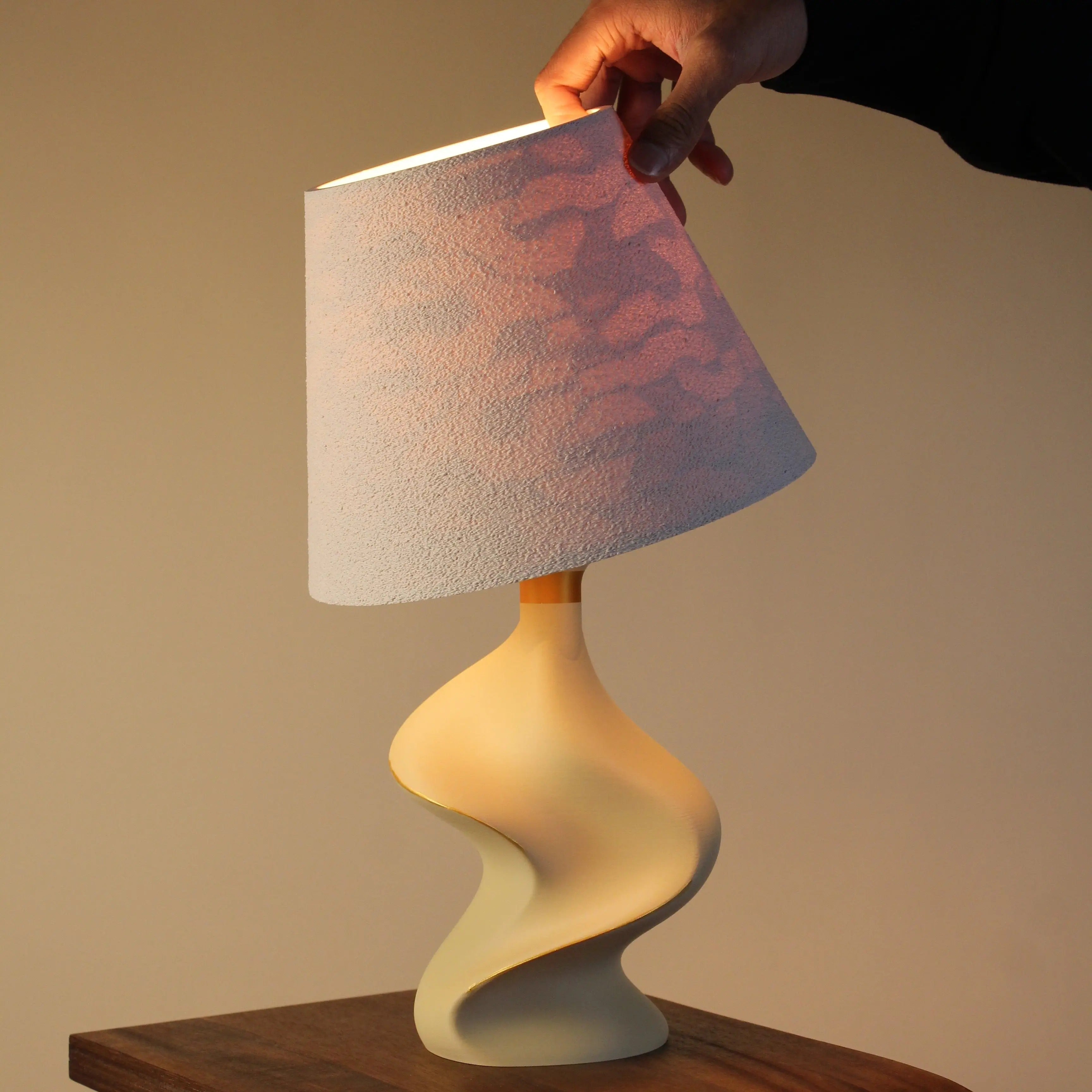 The Dune Artisan Table Lamp – Drift Collection | Eco-Friendly Biomaterial Sculptural Bedside Light