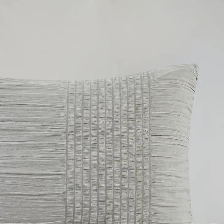 Casual Textured Compelete Comforter and Sheet Set, Grey