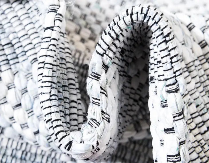 Checkered Chindi Cotton Rug