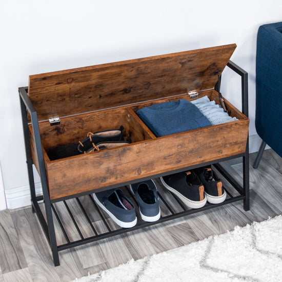 Shoe Bench Storage Cabinet
