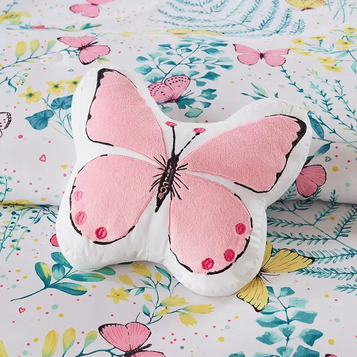 Butterfly 4-Piece Kids Comforter Set