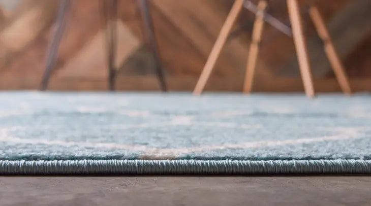 Geometric Rounded Trellis Frieze Rug (Round)