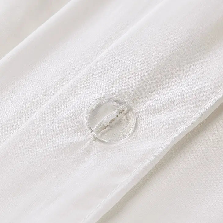 Pom-Pom Trims 3-Piece Comforter or Duvet Cover Set, Ivory