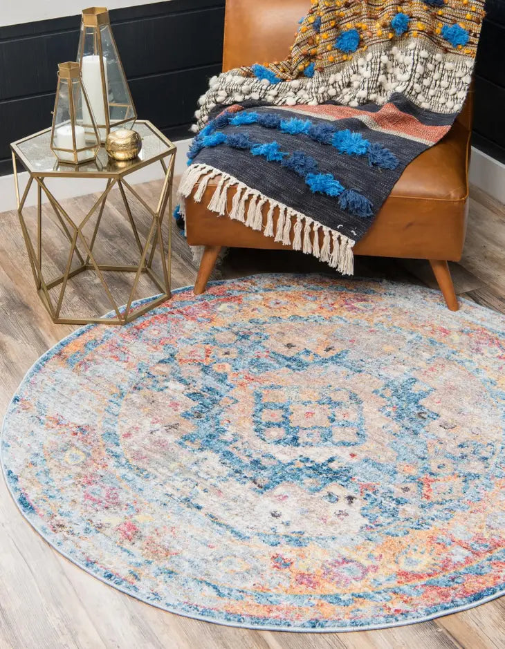 Southwestern Desert Mesa Aztec Area Rug