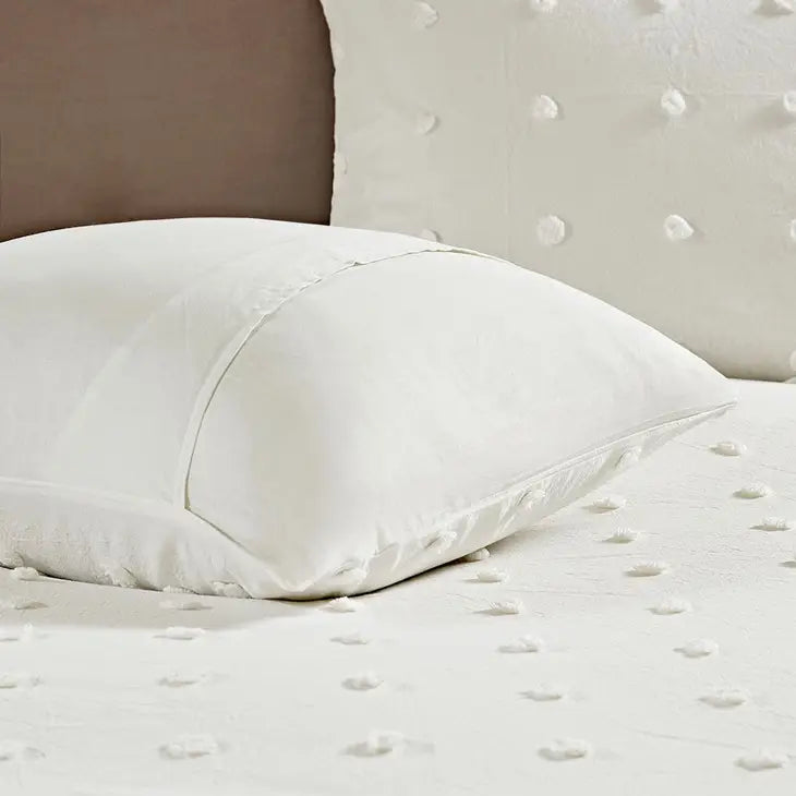 Pom-Pom 7-Piece Comforter or Duvet Cover Set, Ivory