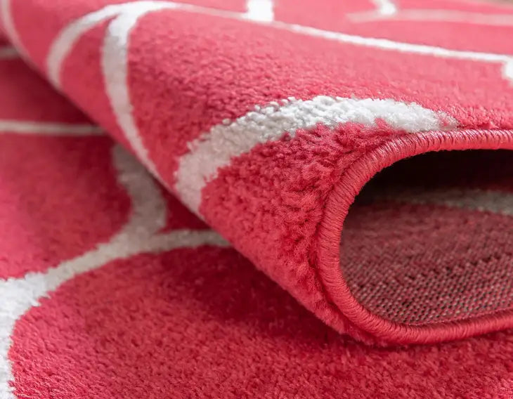 Geometric Rounded Trellis Frieze Rug (Round)