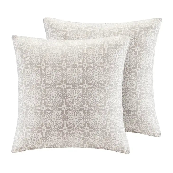 Reversible Embroidered Comforter/Duvet Cover Set, Ivory