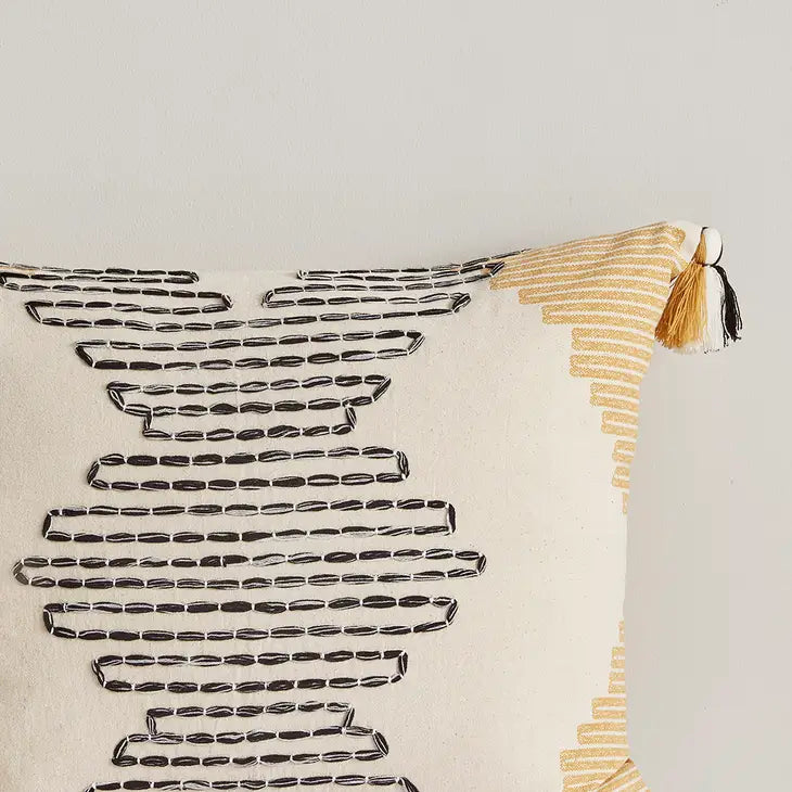 Sable Yellow Geo Tassel Comforter/Duvet Cover Mini Set