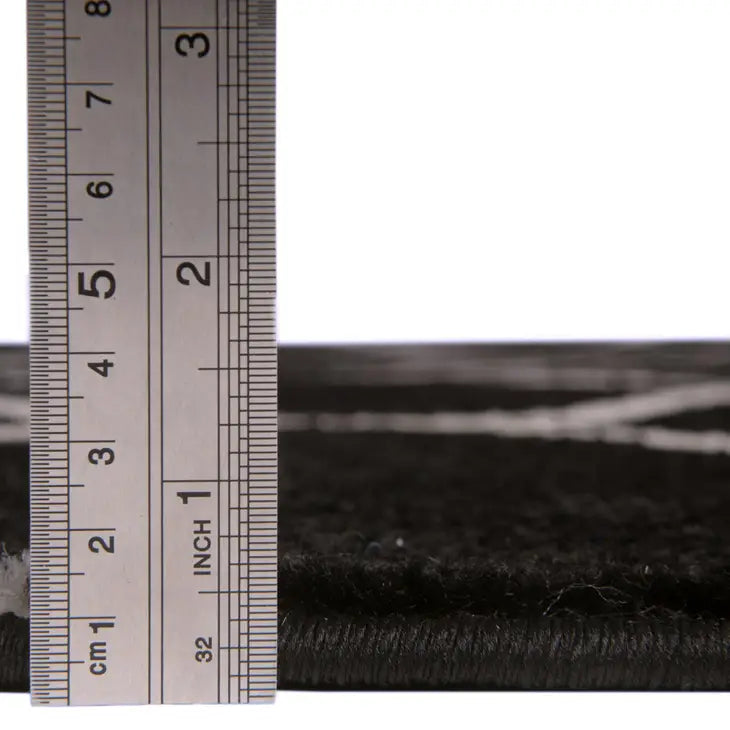 Geometric Rounded Trellis Frieze Rug (Round)