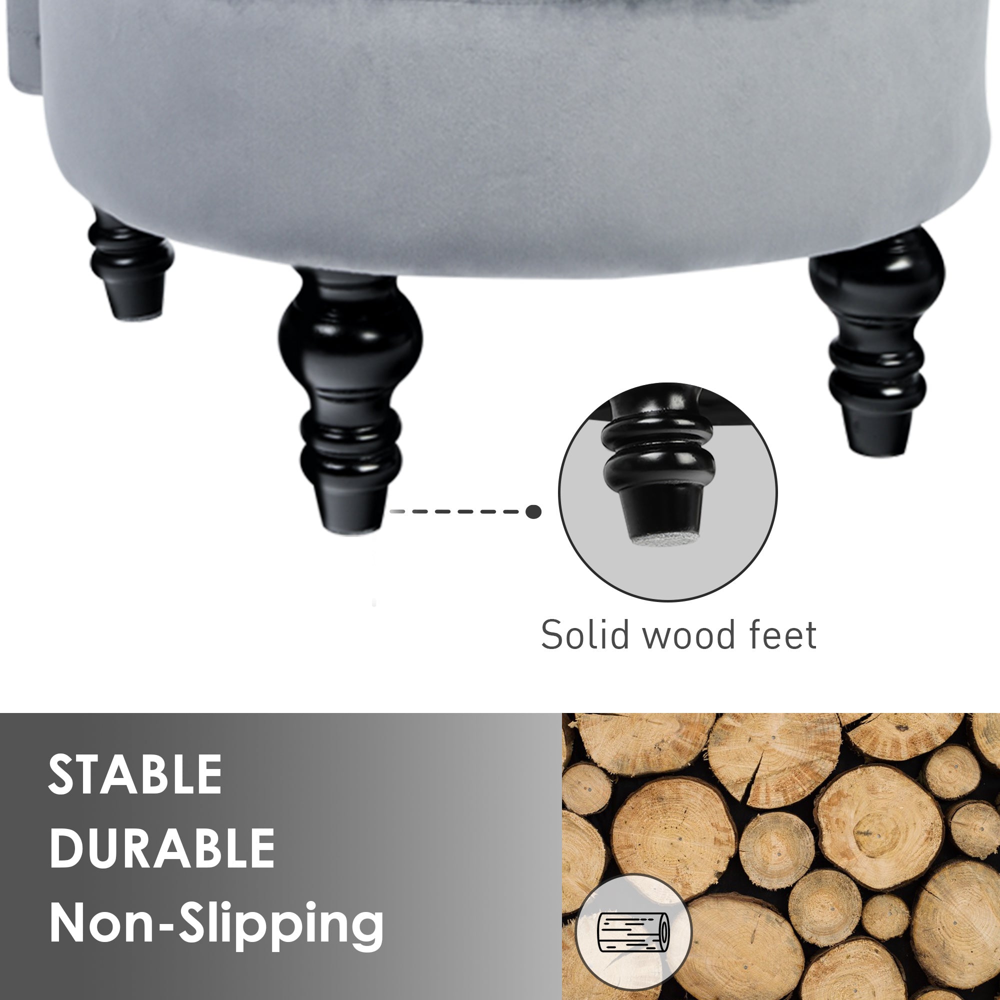 Royal Velvet High Back Armless Chair