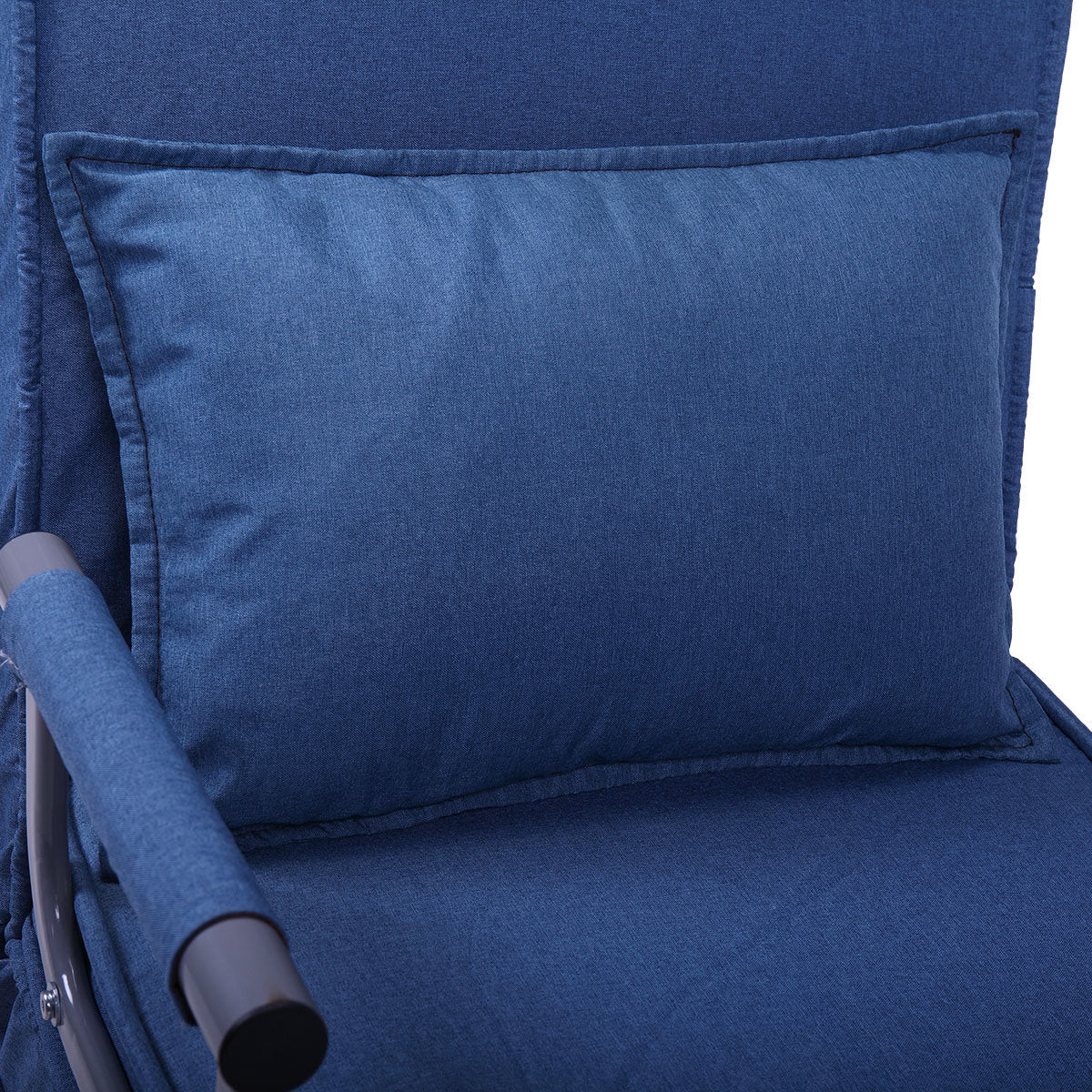 Adjustable Folding Dual-Purpose Lounge Chair Sofa Bed Recliner Gray