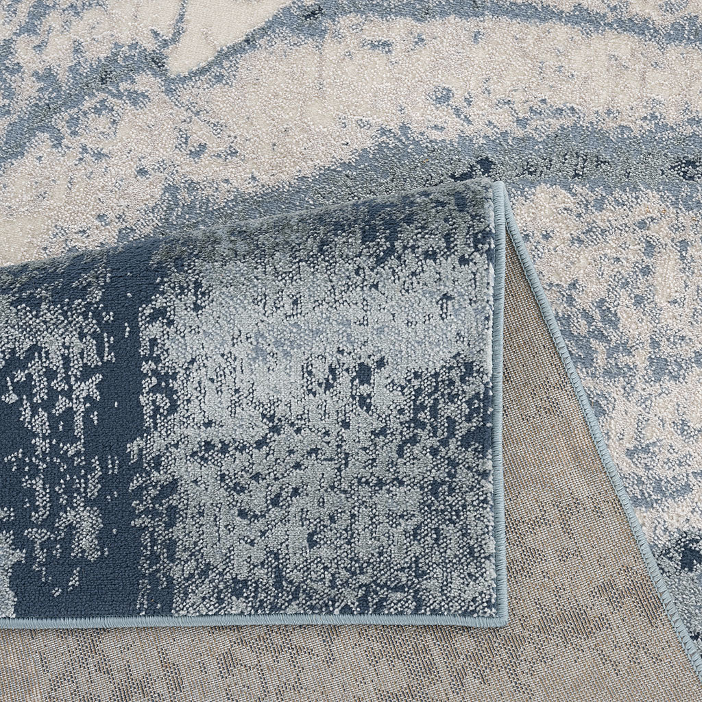 Abstract Wave Area Rug 5x7