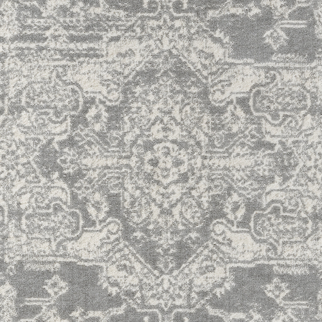 Distressed Medallion Woven Area Rug 5x7
