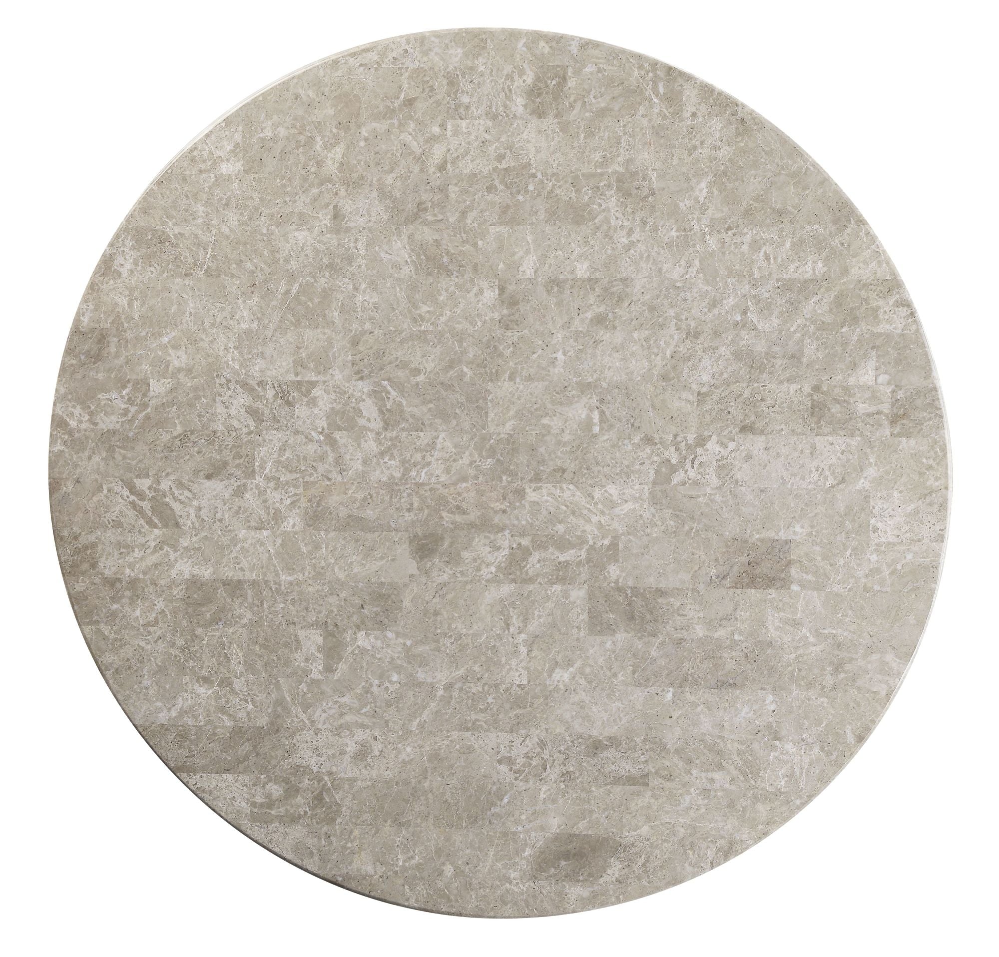 ACME Karsen Dining Table W/Marble Top & Rustic Oak Finish DN01449