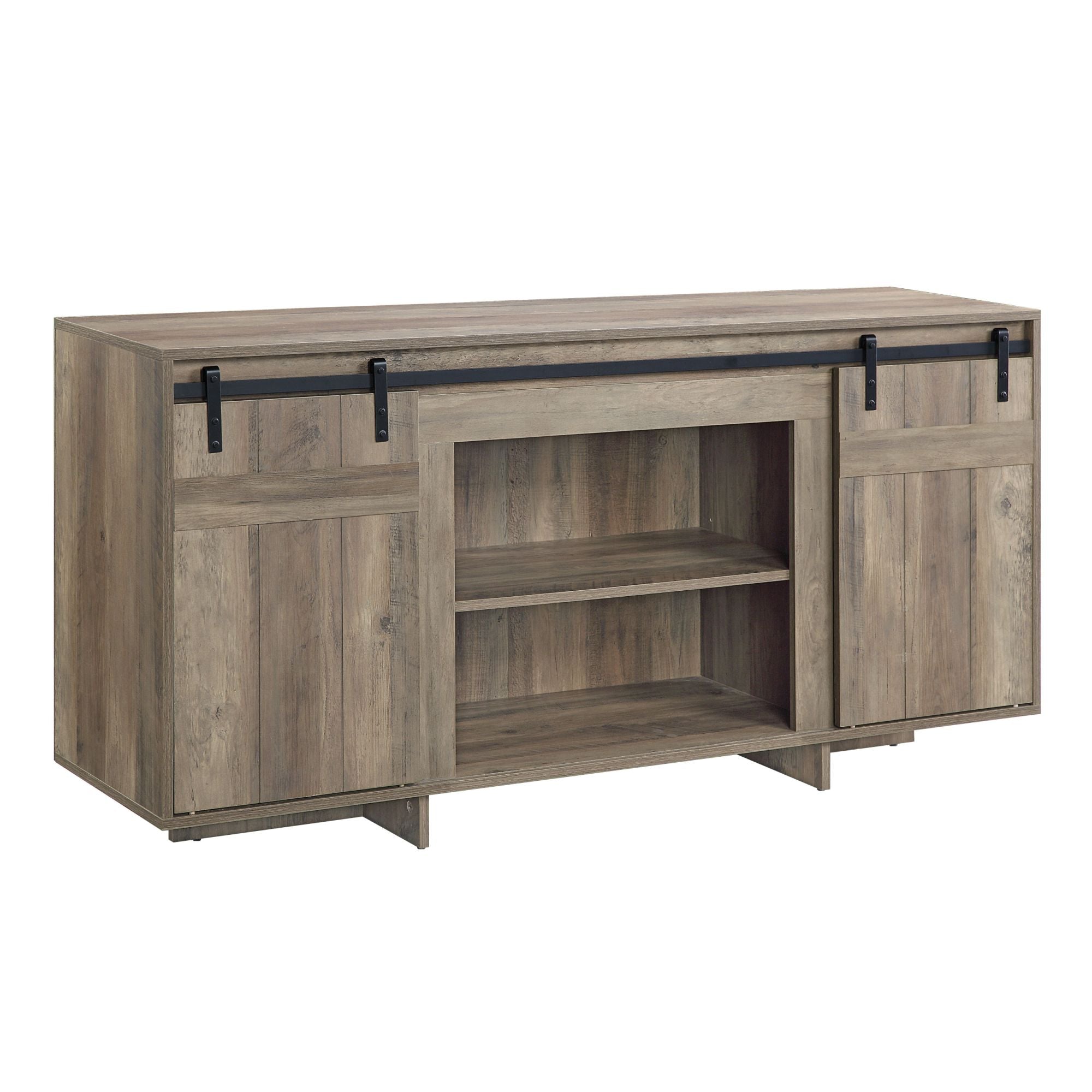 ACME Bellarosa TV Stand Gray Washed Finish LV01440