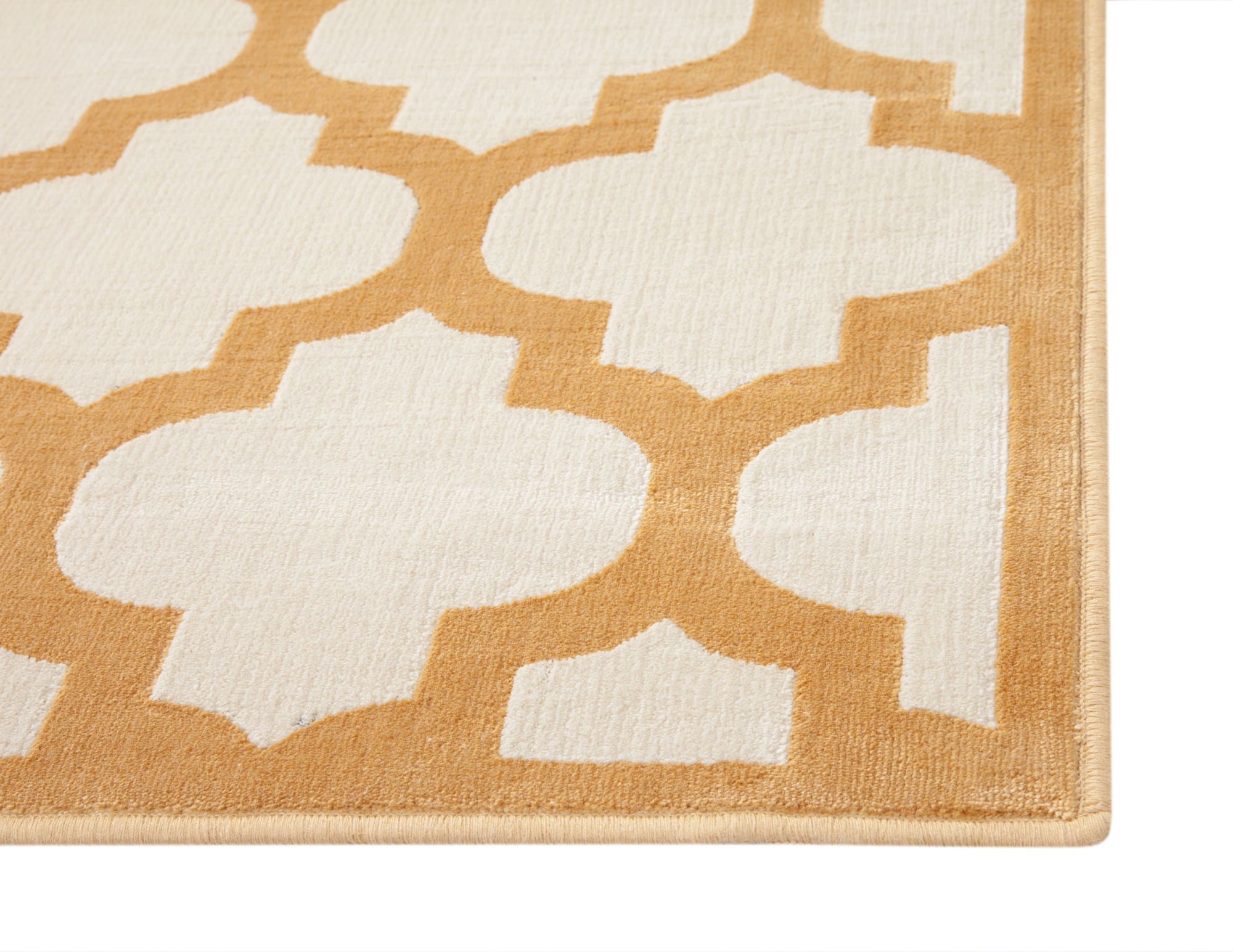 Trellis Tangerine/Ivory Area Rug 8x10