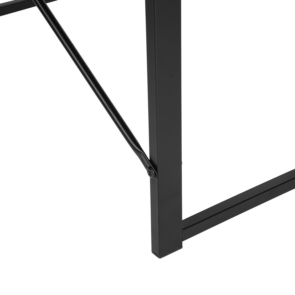 L-Shape Desk, Corner Desk, foldable, black
