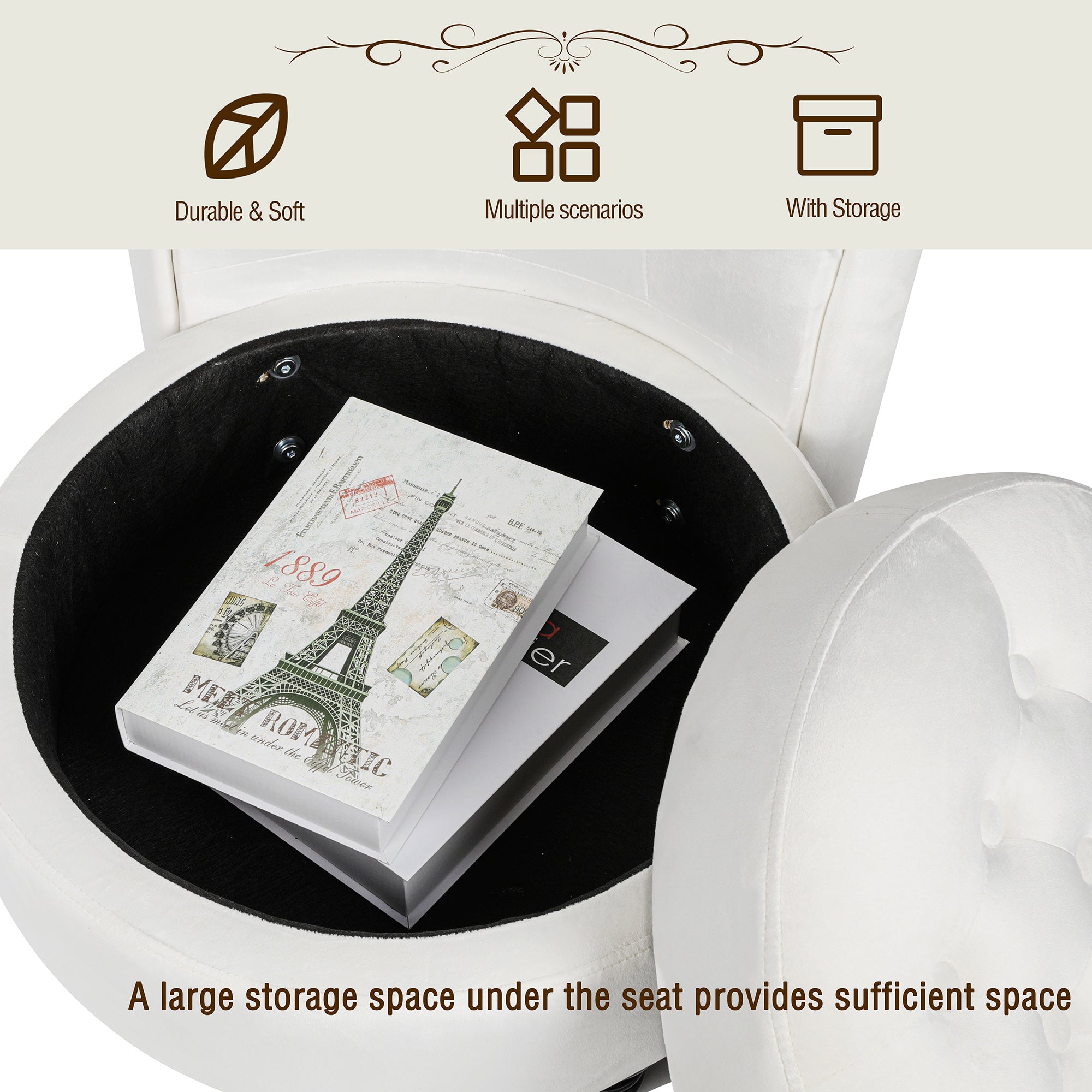 Royal Velvet High Back Armless Chair