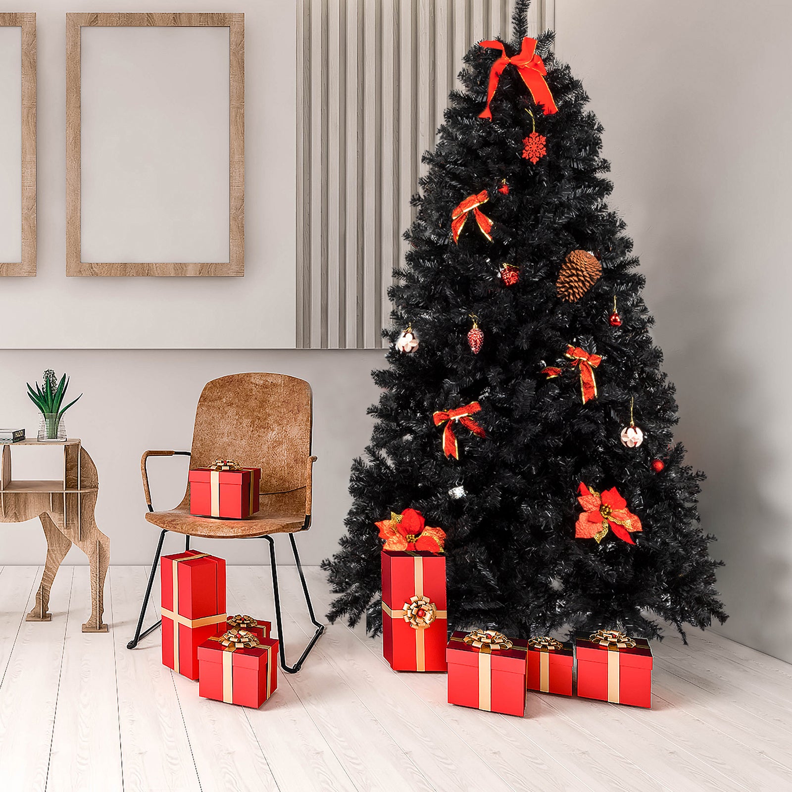 7.5ft Christmas Tree Black
